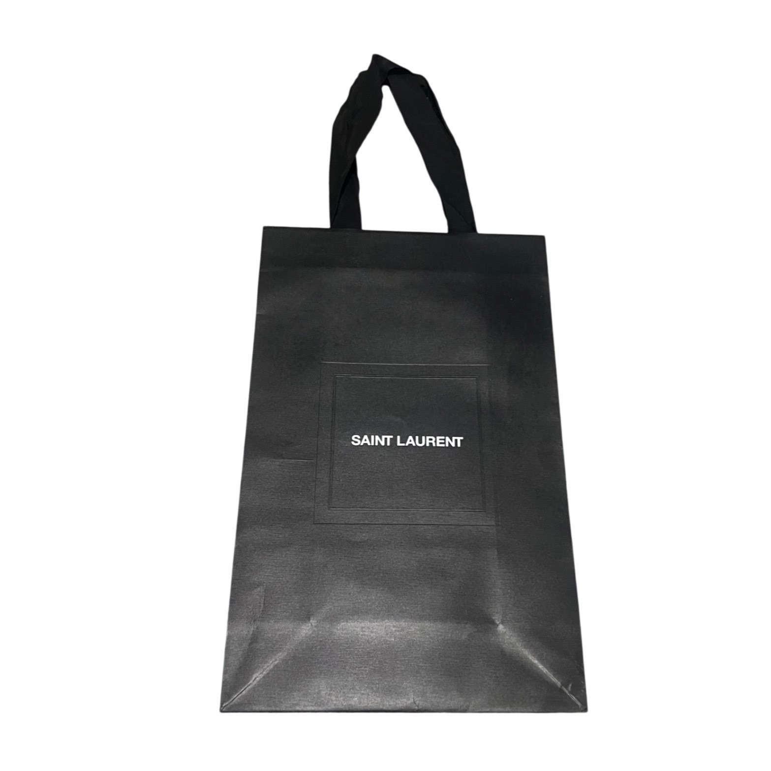 New Authentic Yves Saint Laurent Large Black Shopping Tote Bag Ysl